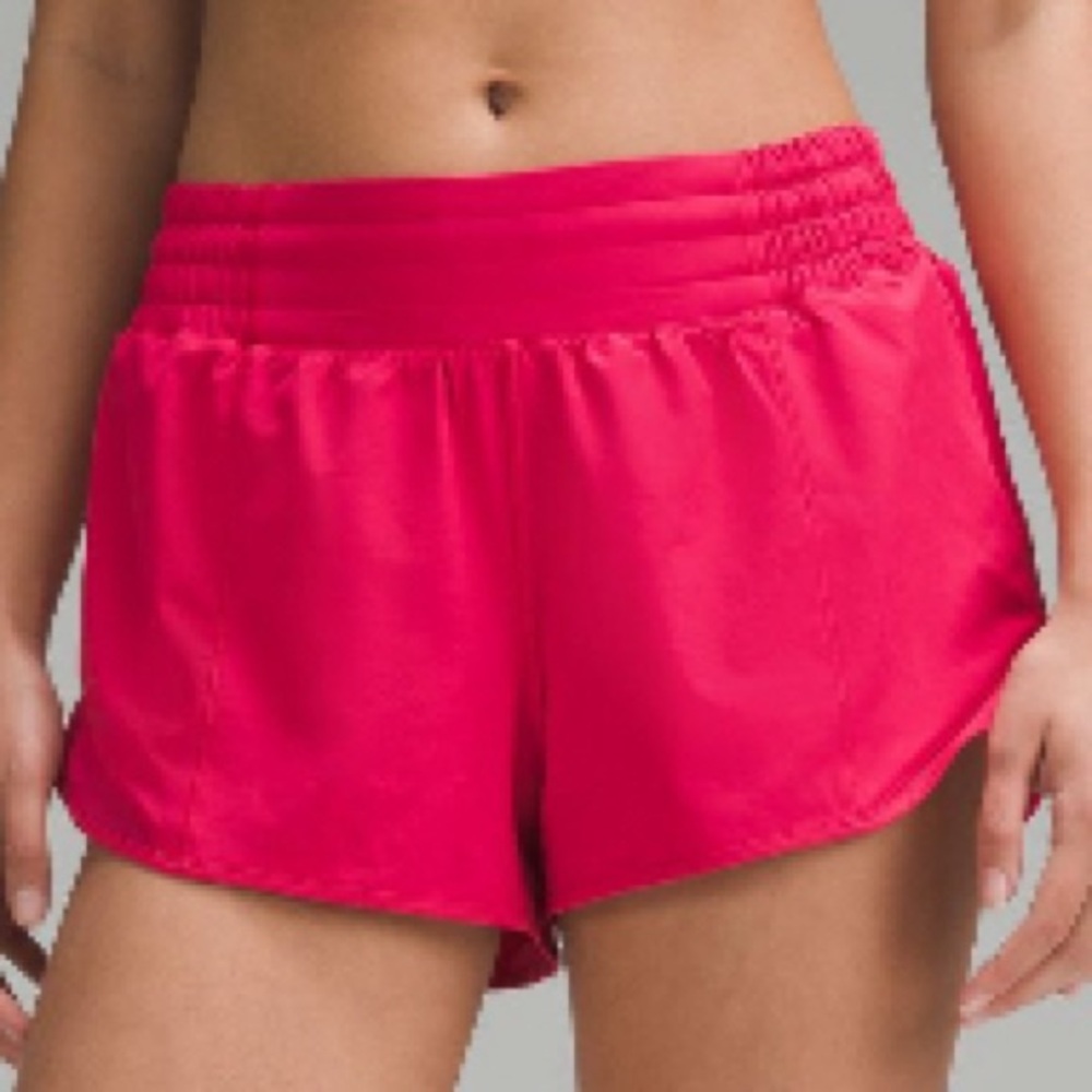 NWT Lululemon Hotty Hot High-Rise Short 2.5" CHERRY MIST RED SIZE 2 4 6 NWT nwt